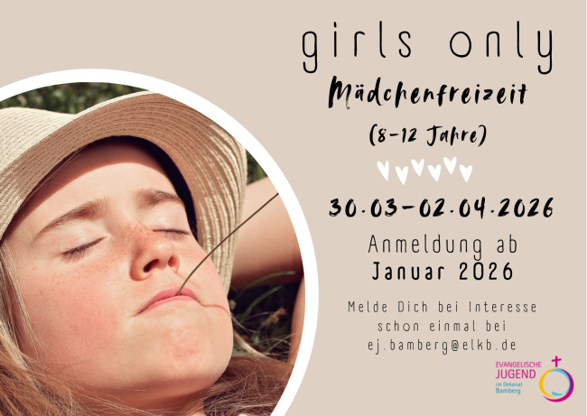 Anmeldeflyer Mädchenfreizeit